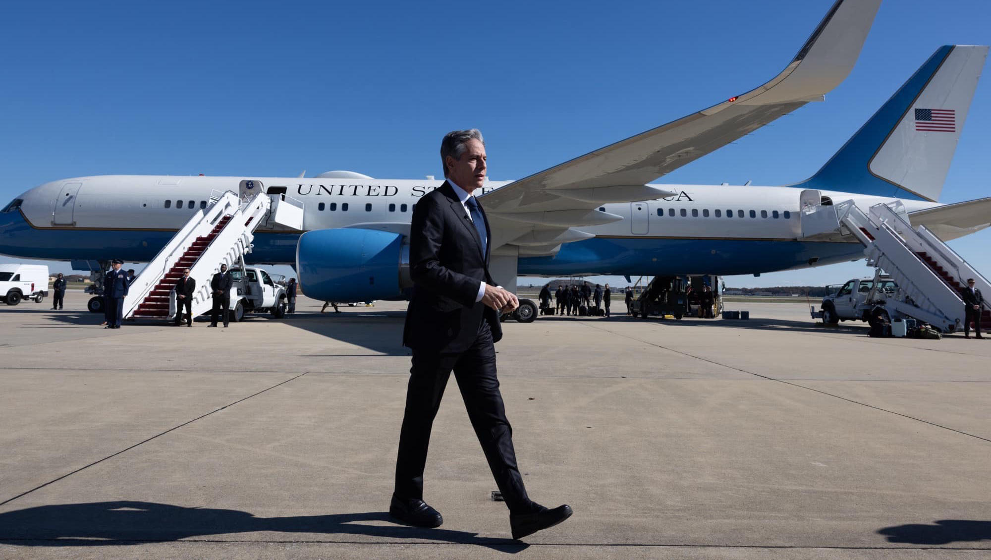 ენტონი ბლინკენი ისრაელში გაემგზავრა