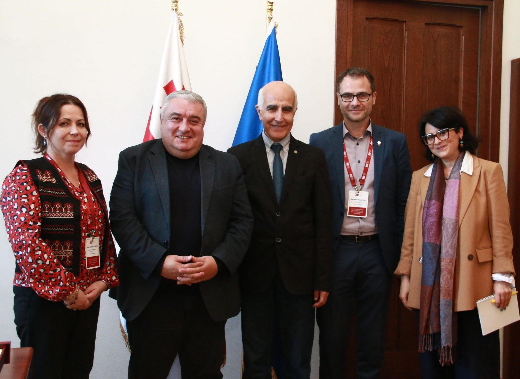 ჯაბა სამუშიამ AUF-ის ცენტრალური და აღმოსავლეთ ევროპის რეგიონულ დირექტორთან სამუშაო შეხვედრა გამართა