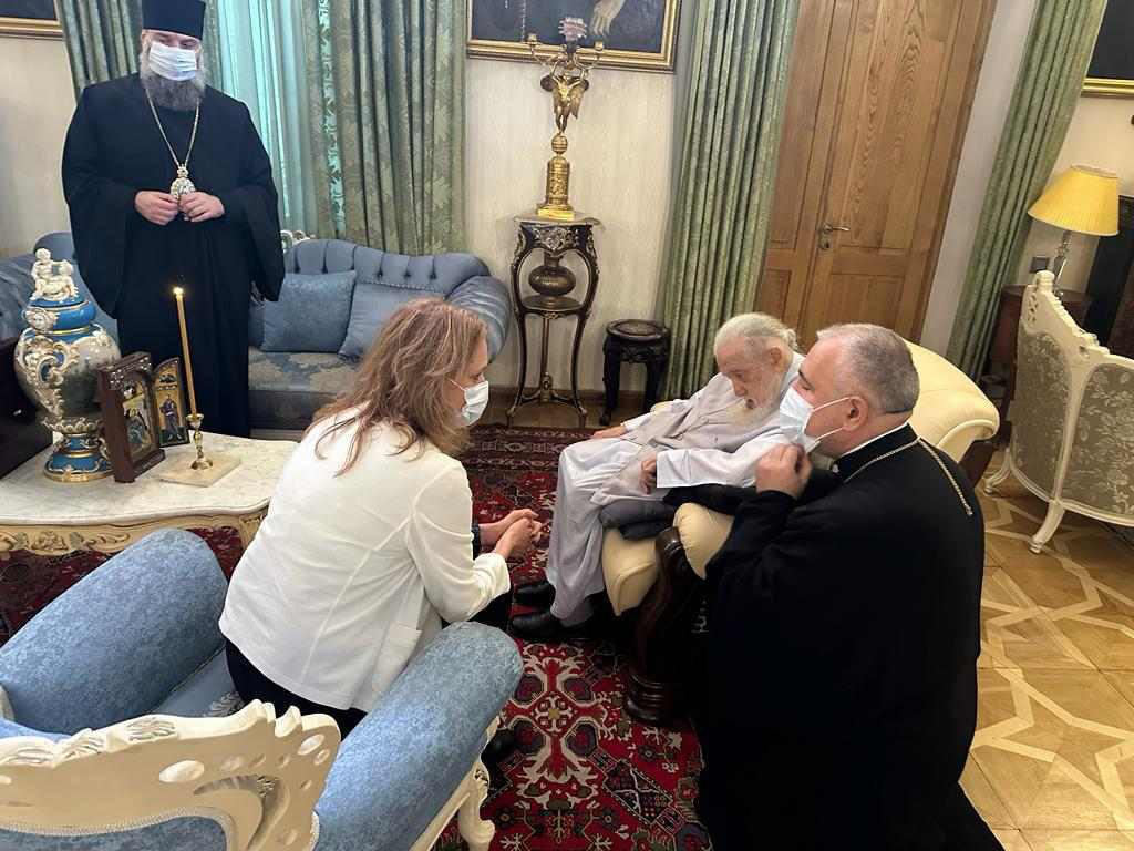 პატრიარქი ისრაელის ელჩს შეხვდა