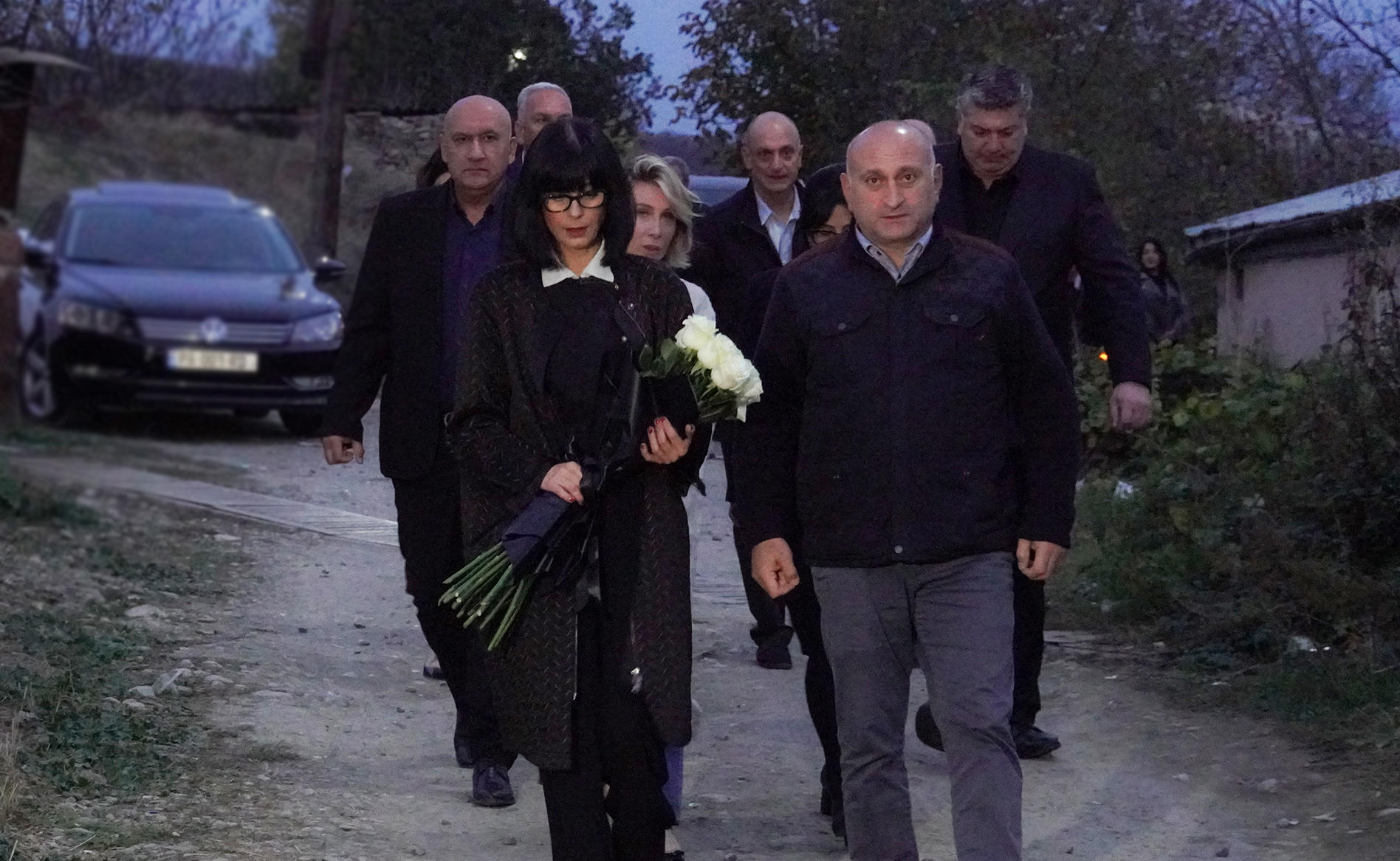 თეა ახვლედიანი სოფელ კირბალში ჩავიდა და საოკუპაციო რეჟიმის მიერ მოკლული თამაზ გინტურის ოჯახს მიუსამძიმრა