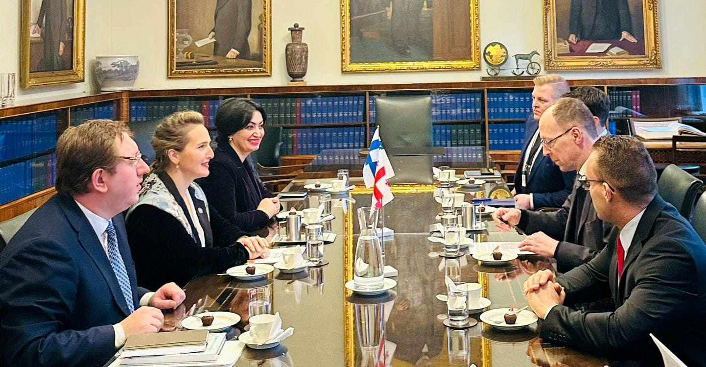 საქართველოს პარლამენტის დელეგაცია ფინეთის პარლამენტის თავმჯდომარეს შეხვდა