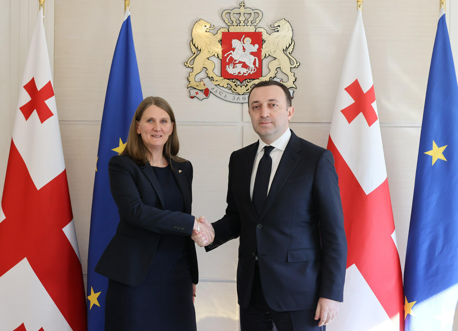 ირაკლი ღარიბაშვილი შვედეთის სამეფოს ახალ საგანგებო და სრულუფლებიან ელჩს შეხვდა