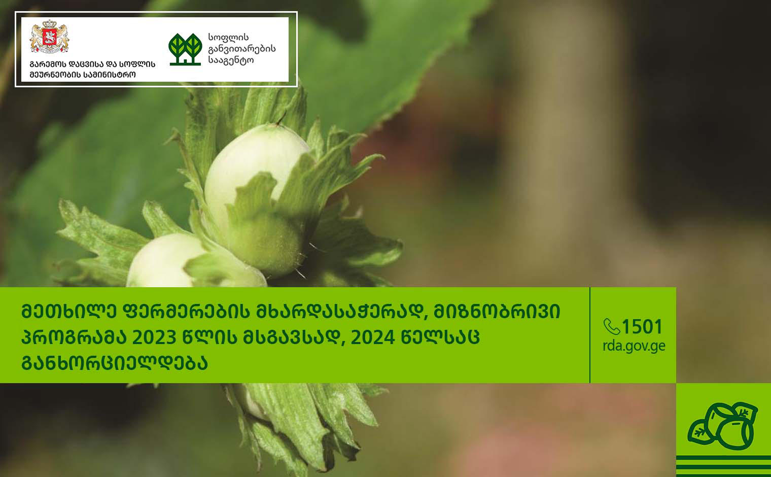 სოფლის განვითარების სააგენტო მეთხილე ფერმერების მხარდასაჭერად, მიზნობრივ პროგრამას 2024 წელსაც განახორციელებს