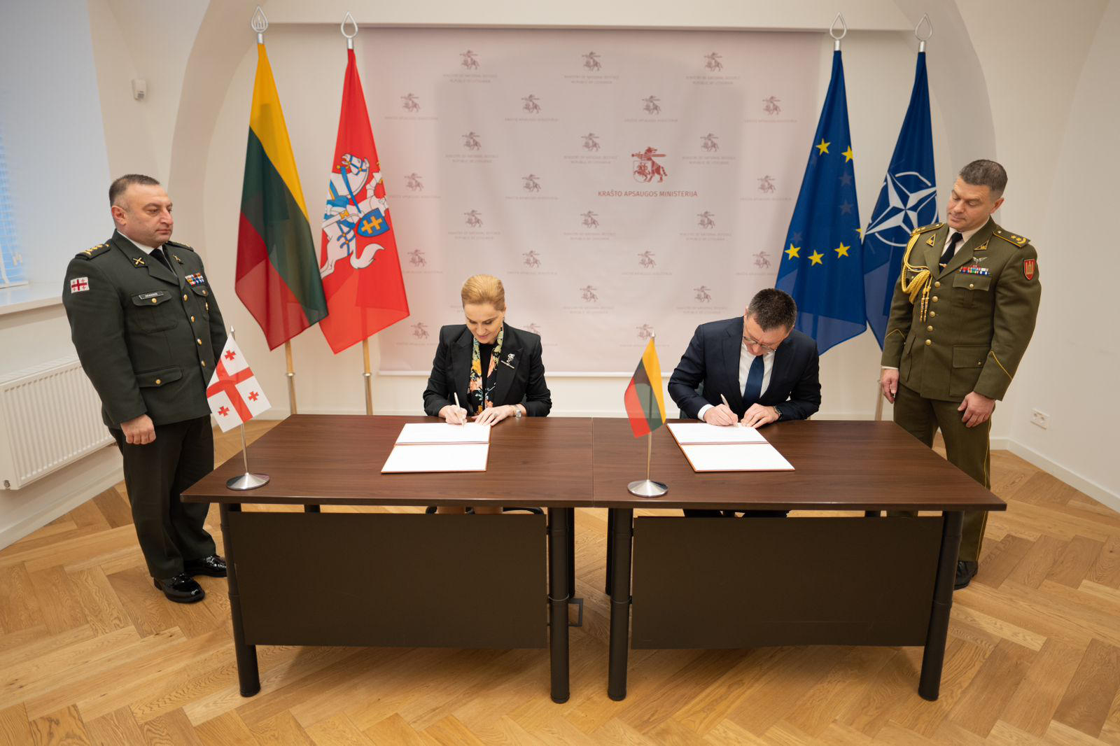 საქართველოსა და ლიეტუვას თავდაცვის სამინისტროებს შორის ორმხრივი თანამშრომლობის გეგმა გაფორმდა
