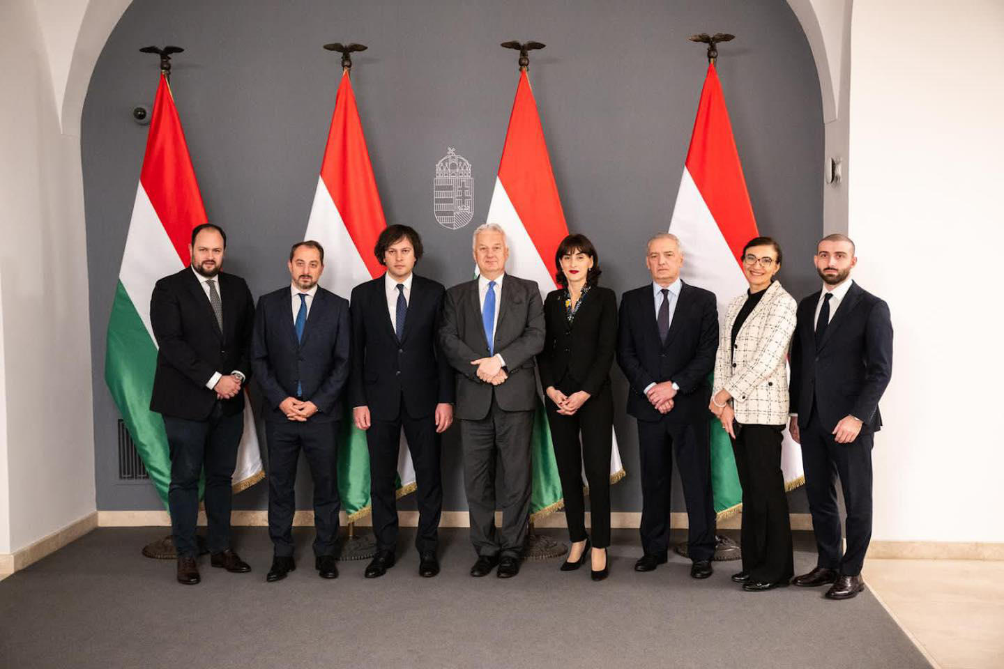 ირაკლი კობახიძე უნგრეთში ვიზიტის ფარგლებში ვიცე-პრემიერს ჟოლტ შემიენის შეხვდა