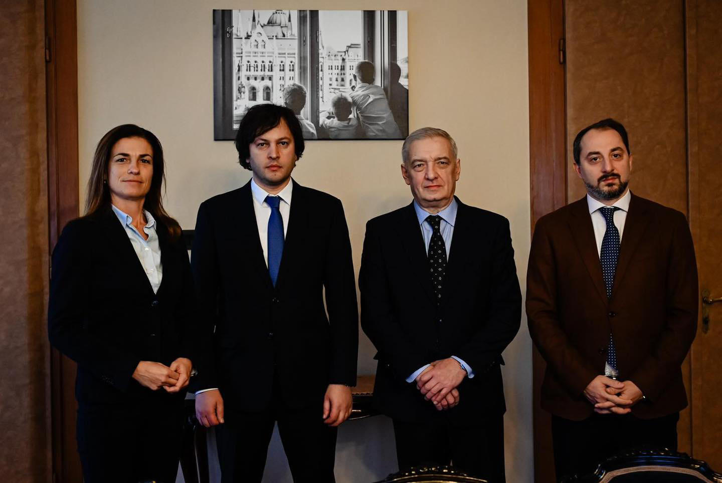 ირაკლი კობახიძე უნგრეთის პარლამენტის ევროპის კავშირის საქმეთა კომიტეტის ხელმძღვანელს შეხვდა