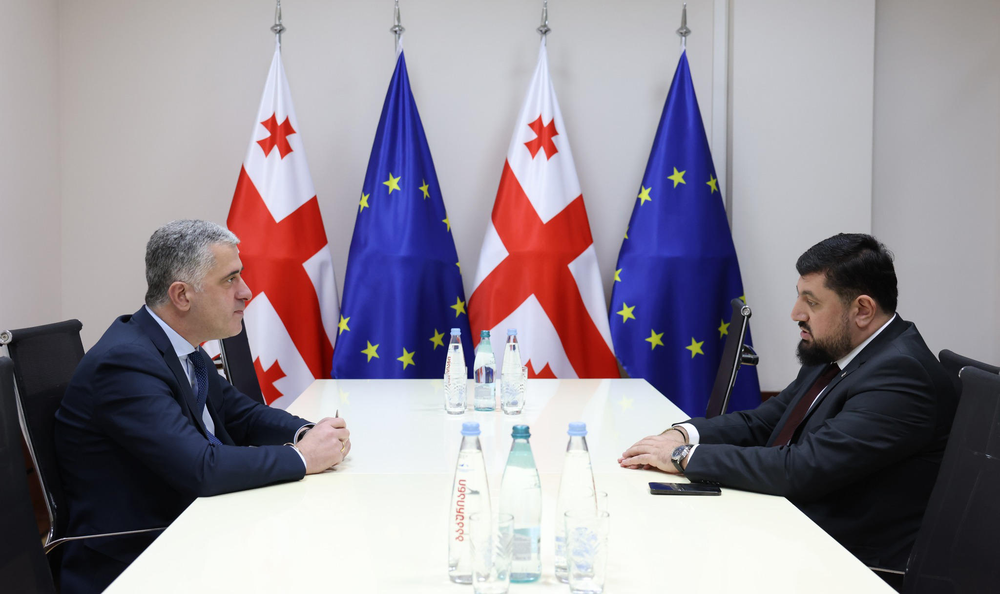 ანტიკორუფციული ბიუროს უფროსი რაჟდენ კუპრაშვილი საქართველოს გარემოს დაცვისა და სოფლის მეურნეობის მინისტრს შეხვდა