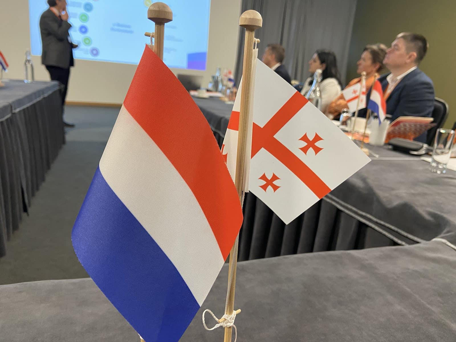 ვეტერანების საქმეთა სახელმწიფო სამსახურის წარმომადგენლები ნიდერლანდების სავაჭრო მისიის მიერ გამართულ სემინარს დაესწრნენ