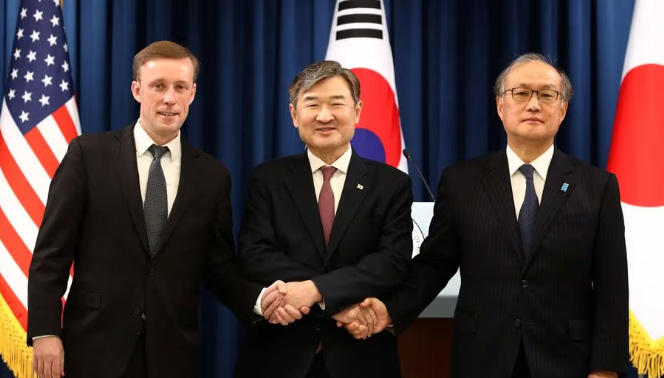 აშშ, სამხრეთ კორეა და იაპონია უსაფრთხოების სფეროში თანამშრომლობის გაღრმავებაზე შეთანხმდნენ