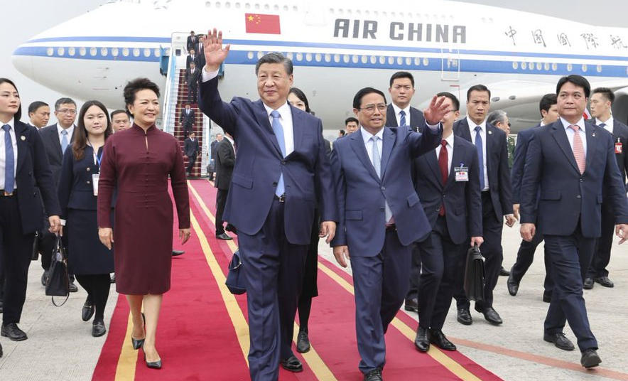 ჩინეთის პრეზიდენტი, სი ძინპინი ვიეტნამში ჩავიდა