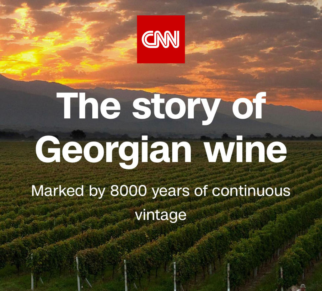 ტელეკომპანია CNN-ის ოფიციალურ გვერდზე სტატია სათაურით - „ქართული ღვინის ისტორია - 8000 წლიანი უწყვეტი რთველი“ გამოქვეყნდა