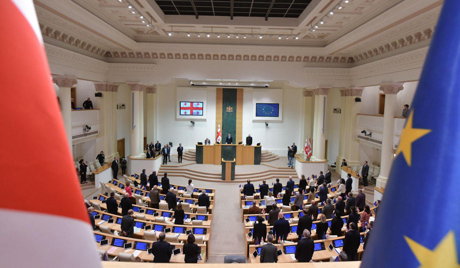 Among the 5 parties that passed the threshold, 148 mandates were distributed with the so-called real votes, and 2 undistributed mandates were shared by "Georgian Dream" with the best result and Gvaramia-Melia coalition