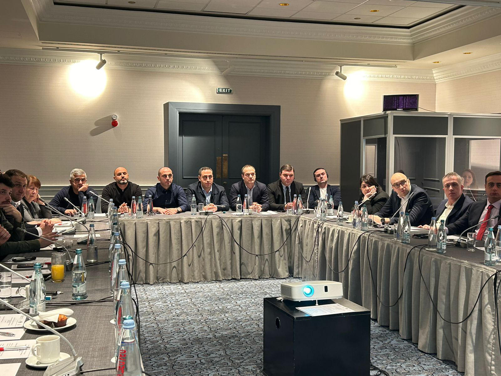 ლევან ხაბეიშვილი საარჩევნო კამპანიასთან დაკავშირებით რონ ნერინგანს შეხვდა