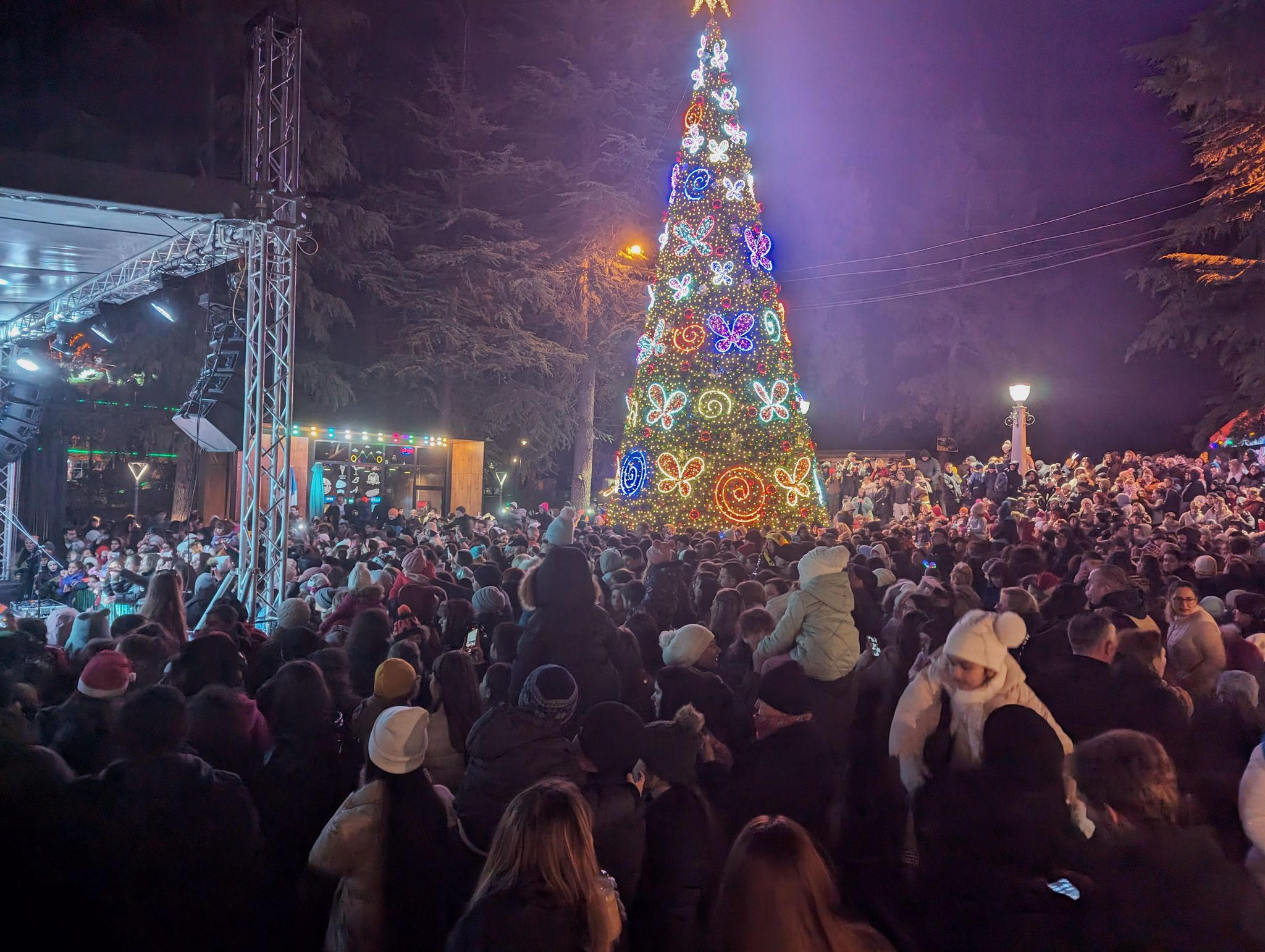 ბორჯომის მერია - ბორჯომში მთავარი ნაძვის ხე და საახალწლო ილუმინაციები საზეიმოდ აინთო