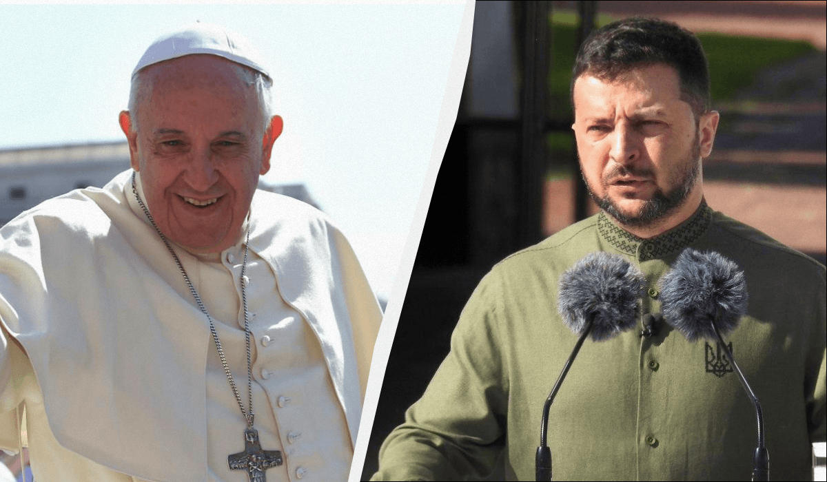 ვოლოდიმირ ზელენსკიმ და რომის პაპმა უკრაინის მშვიდობის ფორმულის განხორციელებაზე ისაუბრეს