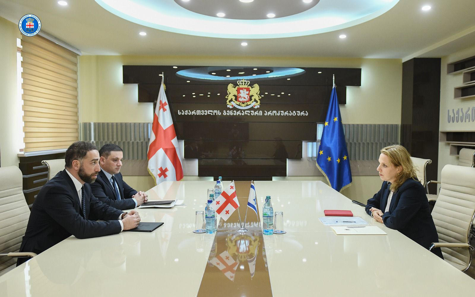 გენერალური პროკურორი ირაკლი შოთაძე ისრაელის სახელმწიფოს ელჩს საქართველოში ჰადას მეიცადს შეხვდა