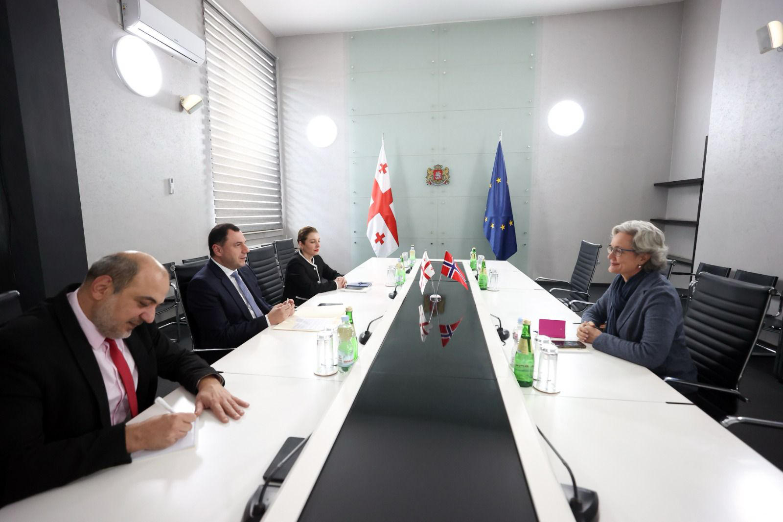 გიორგი ამილახვარმა ნორვეგიის ელჩთან შეხვედრა გამართა