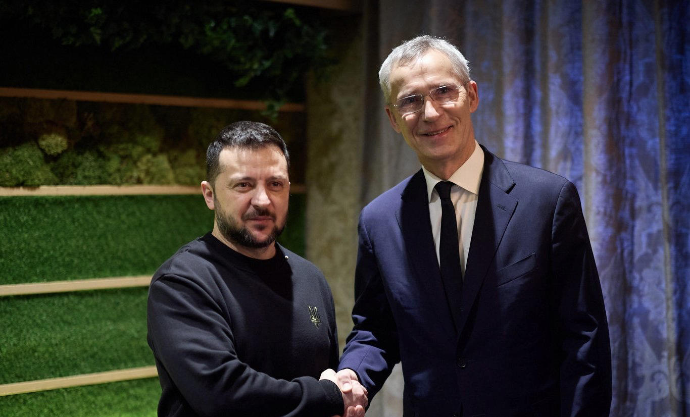 ვოლოდიმირ ზელენსკი დავოსში იენს სტოლტენბერგს შეხვდა