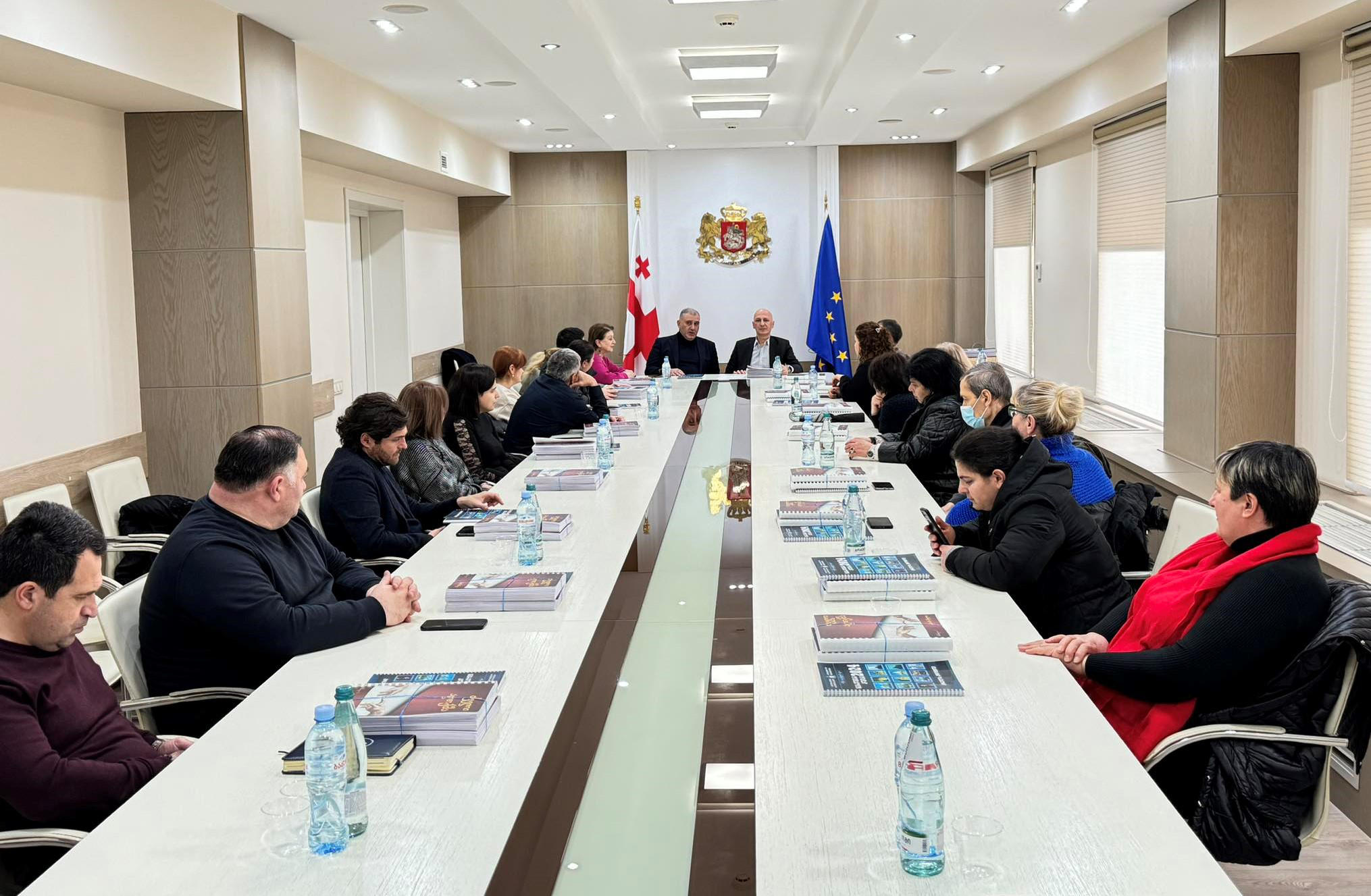 რელიგიის სააგენტოს უსინათლოთა კავშირის წარმომადგენლები ეწვივნენ