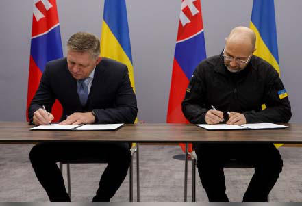 უკრაინისა და სლოვაკეთის პრემიერ-მინისტრებმა “ნდობისა და პატივისცემის” შესახებ განცხადებას მოაწერეს ხელი