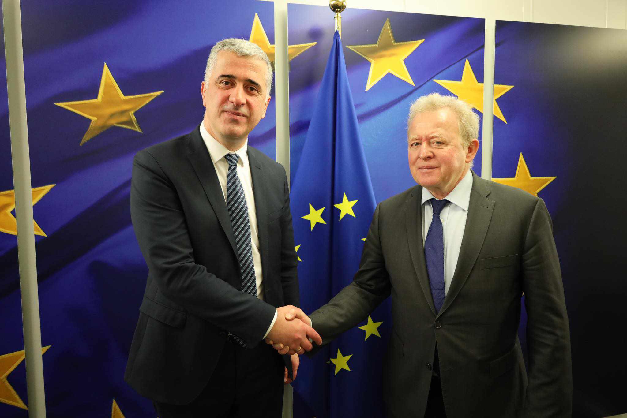 ოთარ შამუგია ევროკომისარს სოფლის მეურნეობის საკითხებში იანუშ ვოიცეხოვსკის შეხვდა