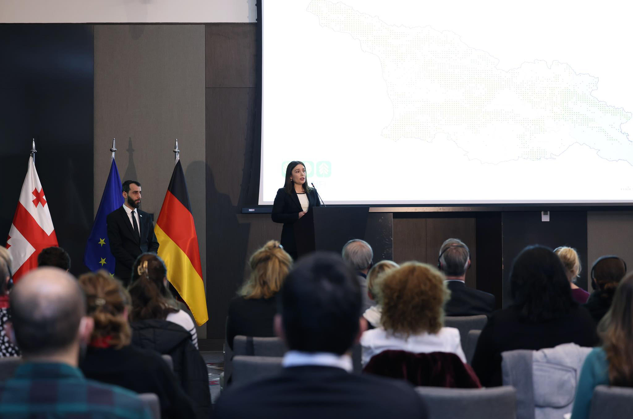 გარემოს დაცვისა და სოფლის მეურნეობის მინისტრის პირველი მოადგილე ნინო თანდილაშვილი ტყის ეროვნული აღრიცხვის შედეგების ანგარიშის პრეზენტაციას დაესწრო