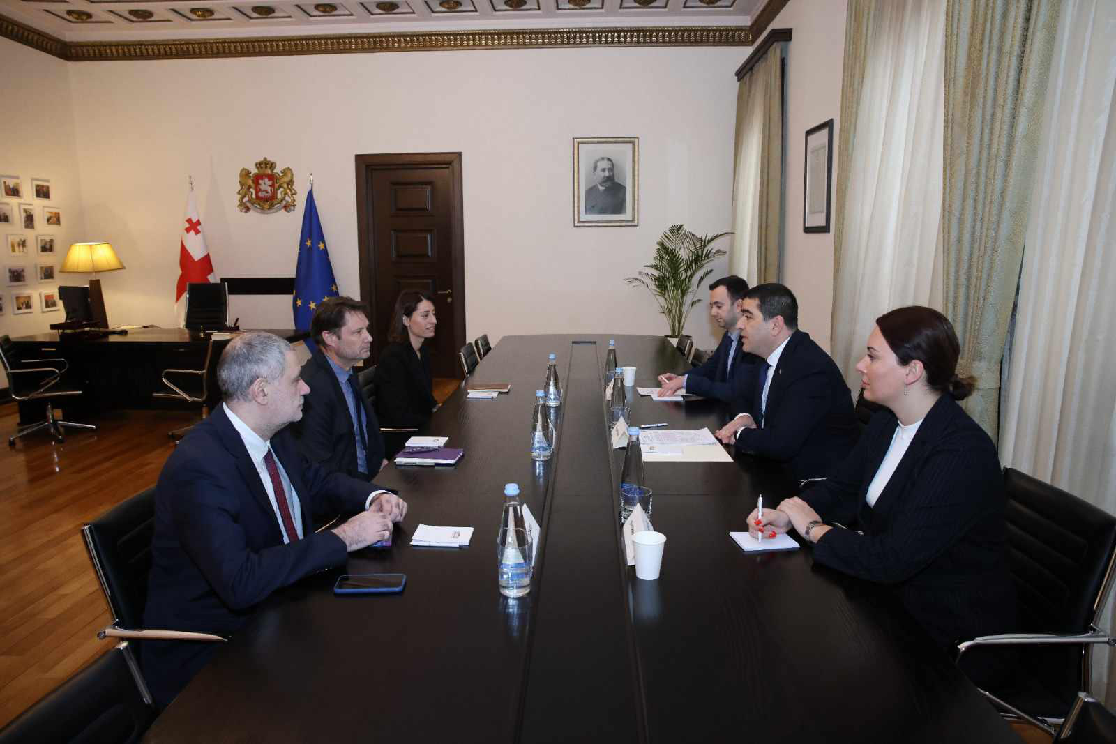 პარლამენტის თავმჯდომარე გაეროს განვითარების პროგრამის საქართველოს ოფისის ახალ ხელმძღვანელს შეხვდა