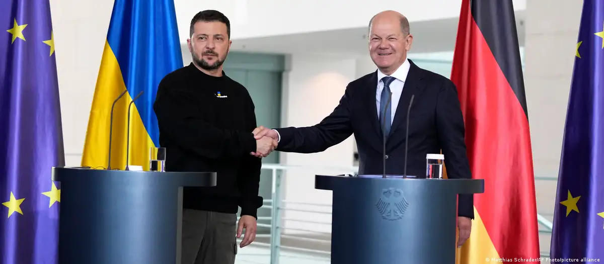 ვოლოდიმირ ზელენსკი და ოლაფ შოლცი უსაფრთხოების შესახებ შეთანხმებას მოაწერენ ხელს