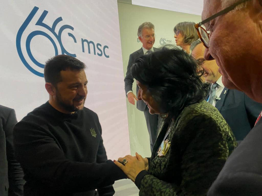 სალომე ზურაბიშვილი ვოლოდიმირ ზელენსკის შეხვდა