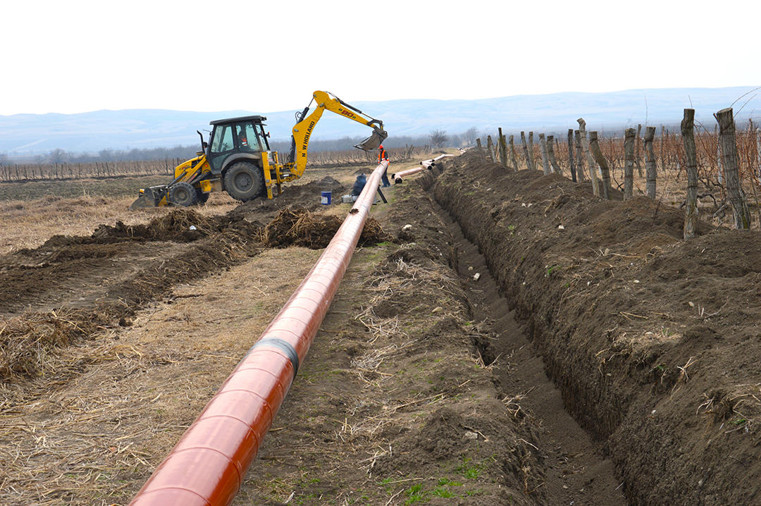 კახეთში დამატებით 1015 ჰექტარი სასოფლო-სამეურნეო მიწის ფართობი წყალუზრუნველყოფილი გახდება