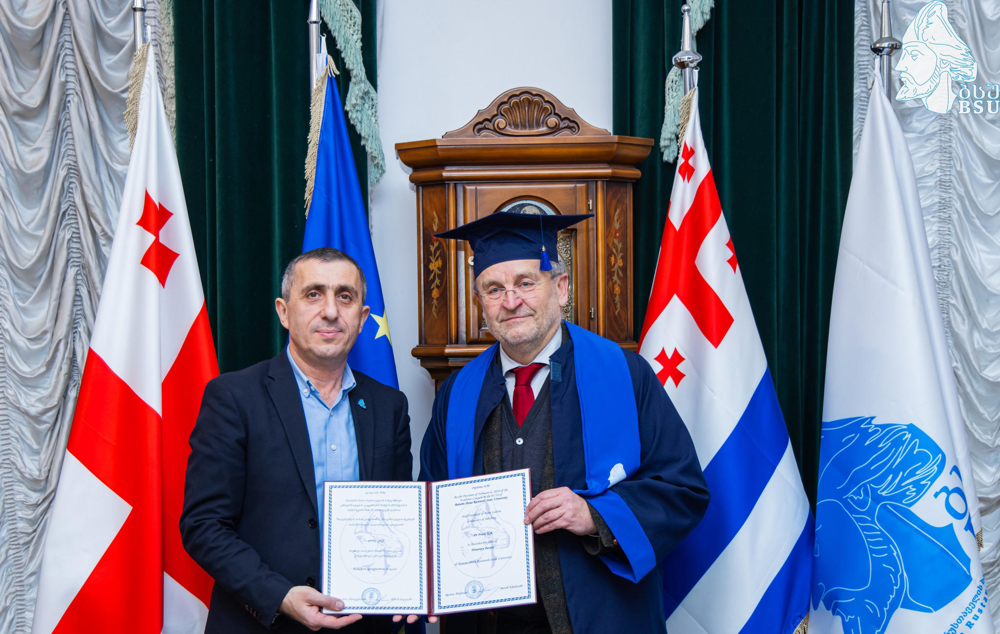 პარის ლოდრონის ზალცბურგის უნივერსიტეტის მეცნიერ-მკვლევარ ფრანც კოკს ბსუ-ს საპატიო დოქტორის წოდება მიენიჭა