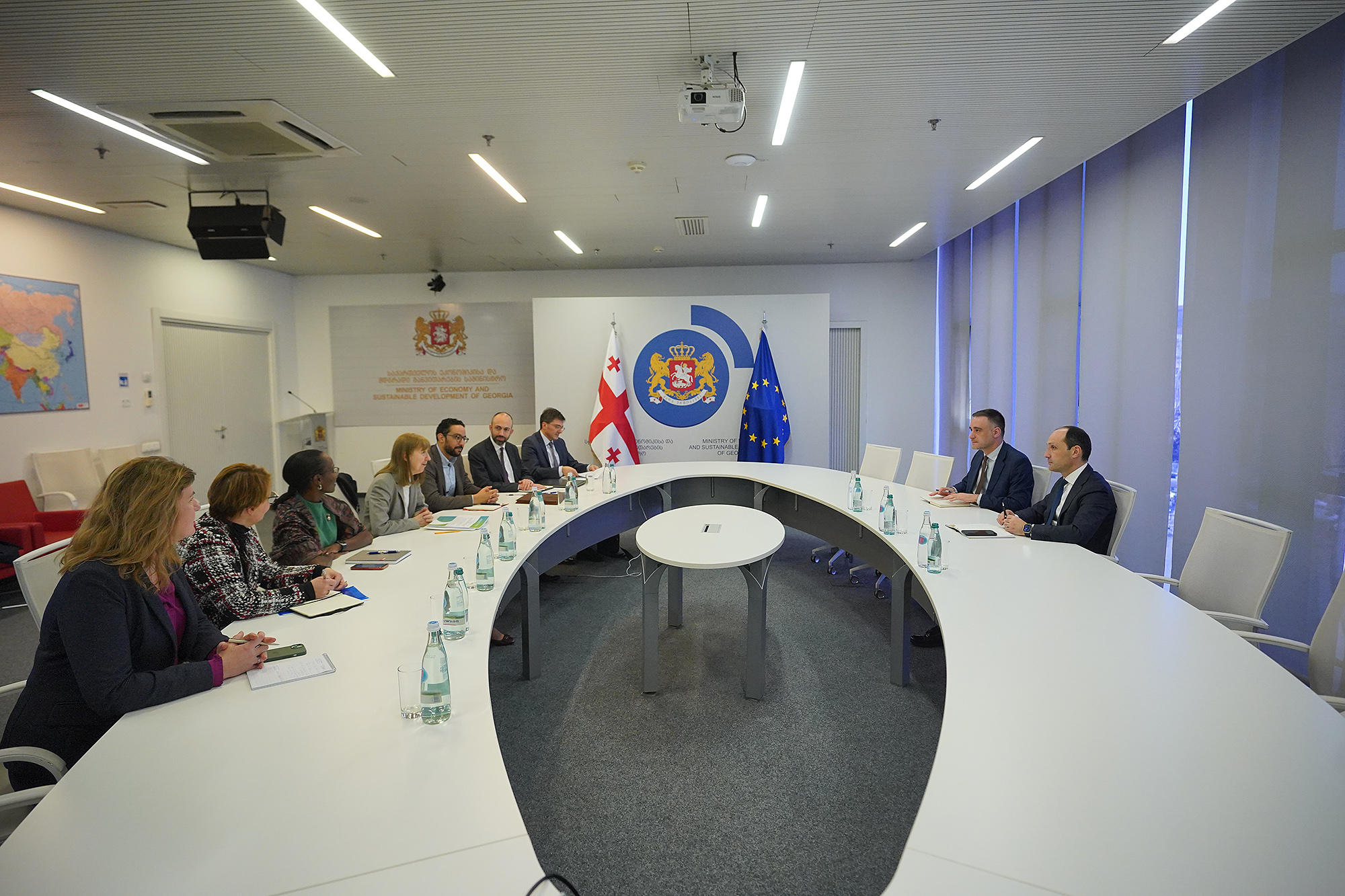 ლევან დავითაშვილი ევროპასა და ცენტრალურ აზიაში მსოფლიო ბანკის ვიცე-პრეზიდენტ ანტონელა ბასანის შეხვდა