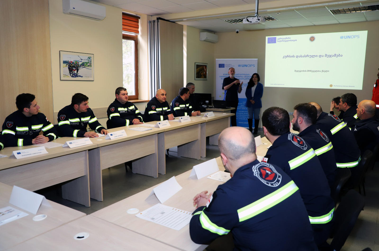 საგანგებო სიტუაციების მართვის სამსახურის მეხანძრე-მაშველებმა მაღაროში სამაშველო ოპერაციების ტრენერთა ტრენინგი გაიარეს