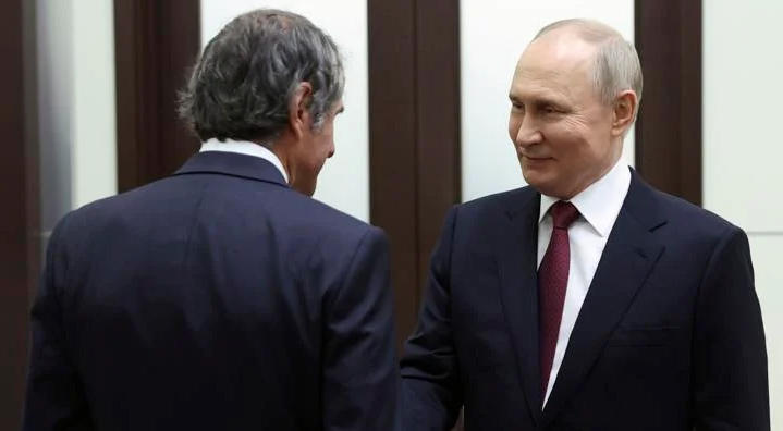 ატომური ენერგიის საერთაშორისო სააგენტოს გენერალური დირექტორი - ვლადიმერ პუტინთან ზაპოროჟიეს ატომური ელექტროსადგურის საკითხი განვიხილე