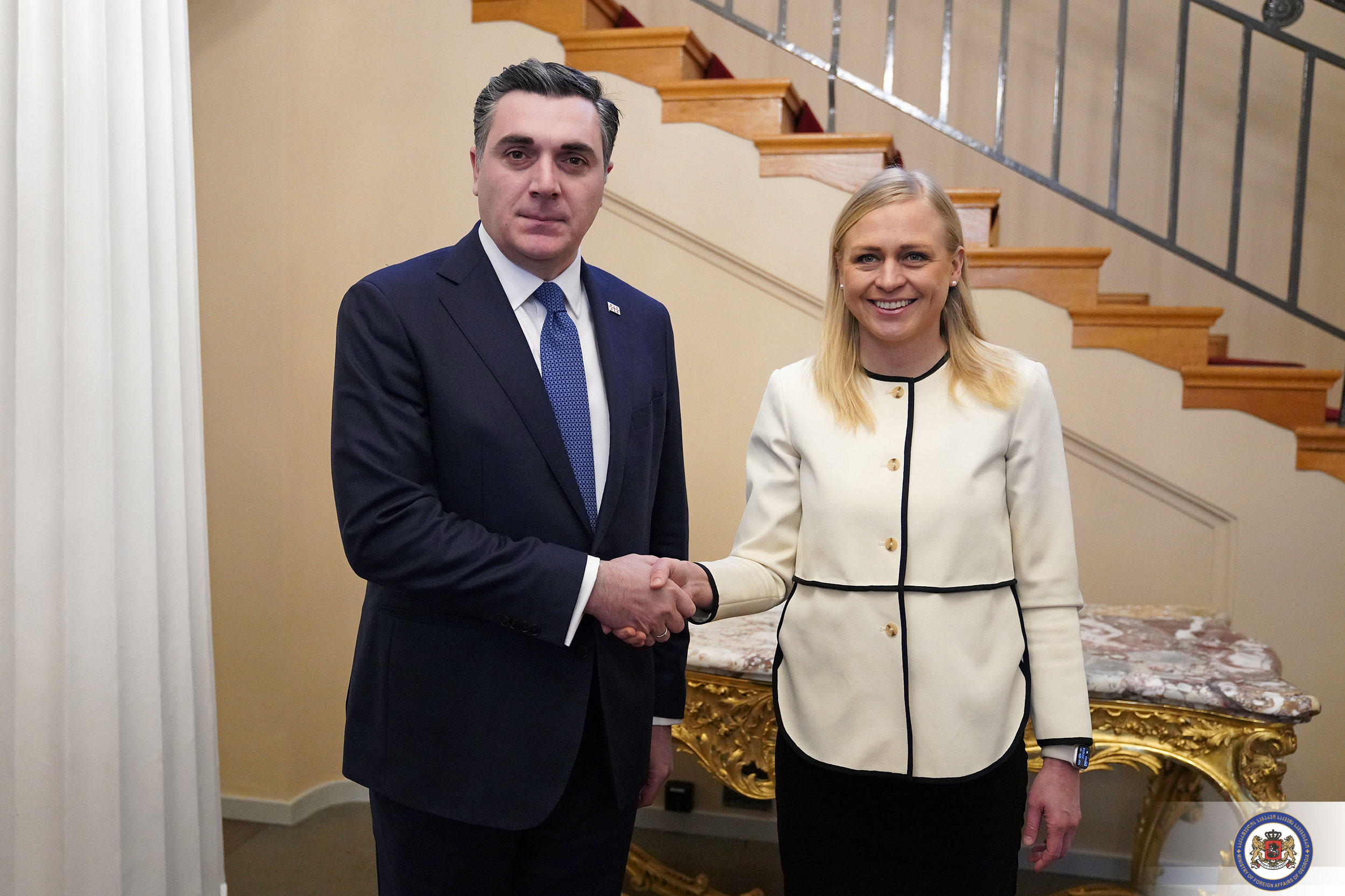 ფინეთის რესპუბლიკაში ვიზიტის ფარგლებში, ილია დარჩიაშვილი ფინელ კოლეგას შეხვდა