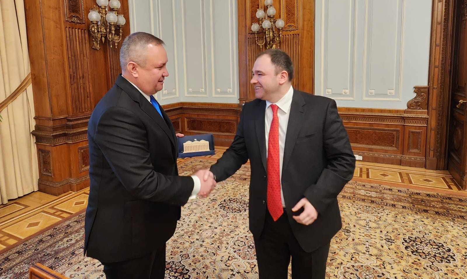 ნიკოლოზ სამხარაძე რუმინეთის სენატის თავმჯდომარეს შეხვდა