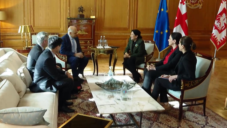 სალომე ზურაბიშვილი საერთაშორისო სავალუტო ფონდის წარმომადგენლებს შეხვდა