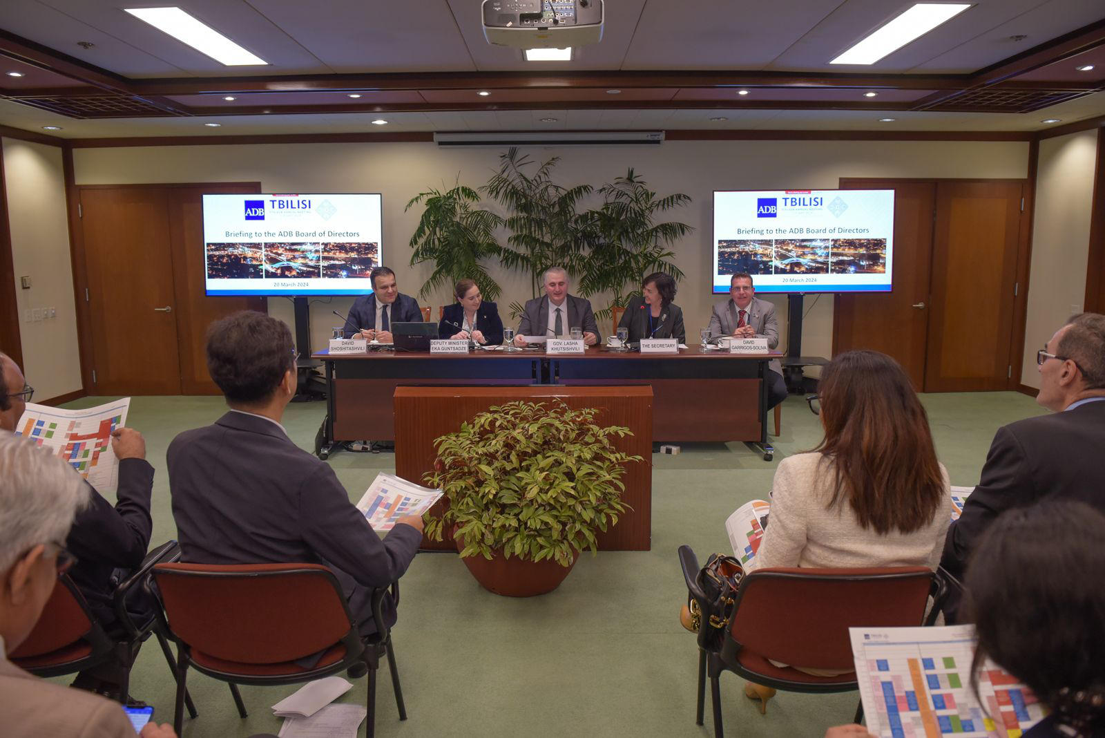 ფინანსთა მინისტრმა ADB-ის დირექტორთა საბჭოს წევრებს ბანკის 57-ე ყოველწლიური შეხვედრის მოსამზადებელი ღონისძიებები გააცნო
