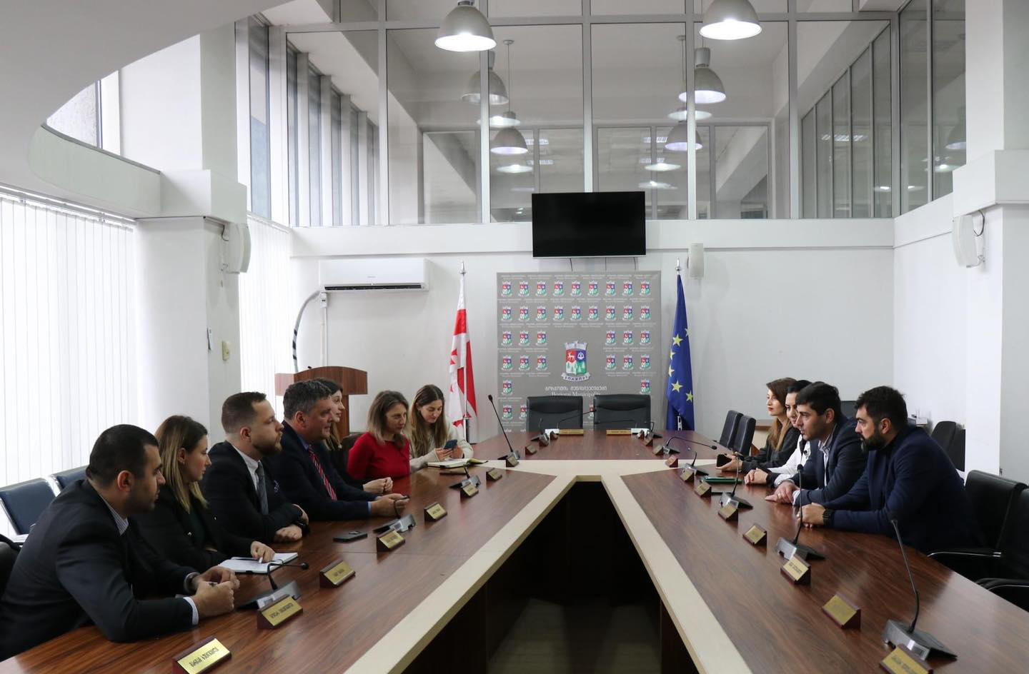 ბორჯომის მერის მოადგილე და საკრებულოს თავმჯდომარის მოადგილე რუმინეთის ელჩს შეხვდნენ