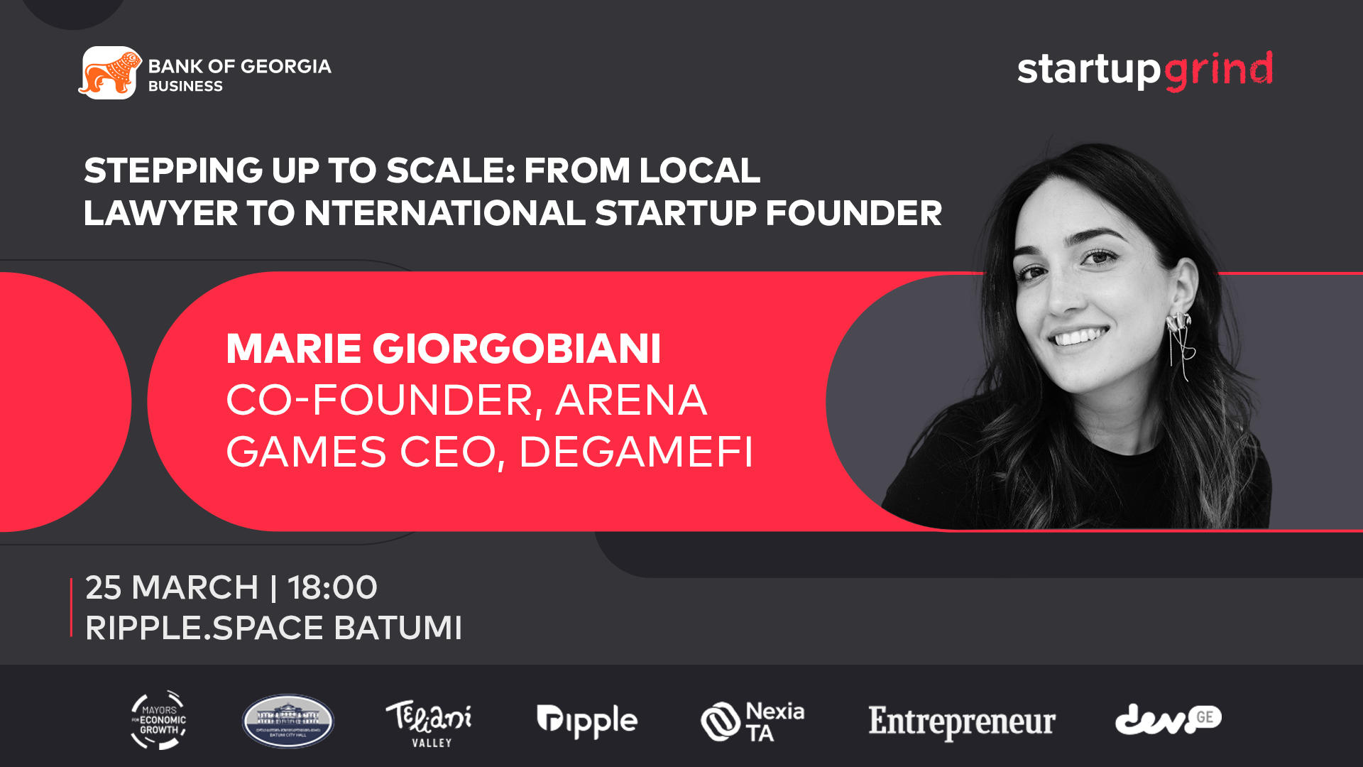 „საქართველოს ბანკის“ მხარდაჭერით, Startup Grind-ის წლის პირველი ღონისძიება ბათუმში გაიმართება