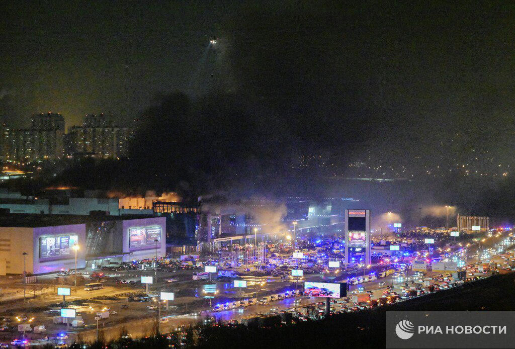 "როსგვარდია" აცხადებს, რომ "კროკუს სითი ჰოლზე" თავდამსხმელების ძებნა მიმდინარეობს