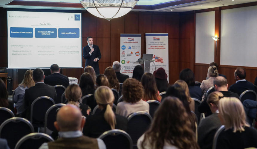 მიხეილ ხიდურელი ამერიკის სავაჭრო პალატის წევრებს შეხვდა