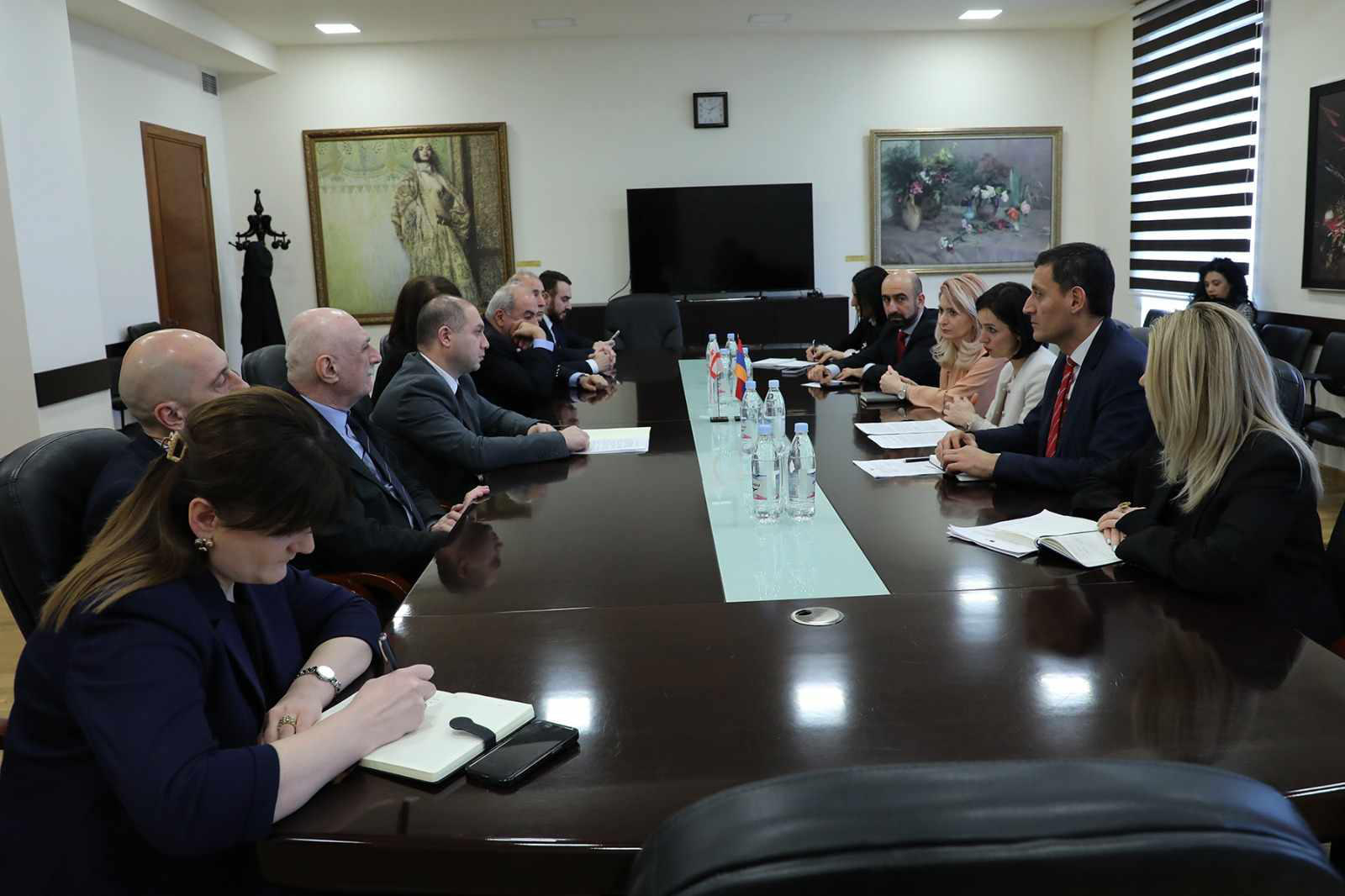 გივი მიქანაძე სომხეთის განათლების, მეცნიერების, კულტურისა და სპორტის მინისტრს შეხვდა