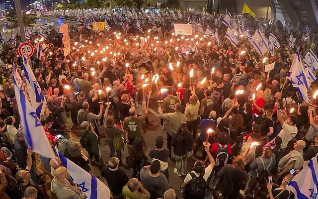 ისრაელში მთავრობის გადადგომის მოთხოვნით საპროტესტო აქცია გაიმართა