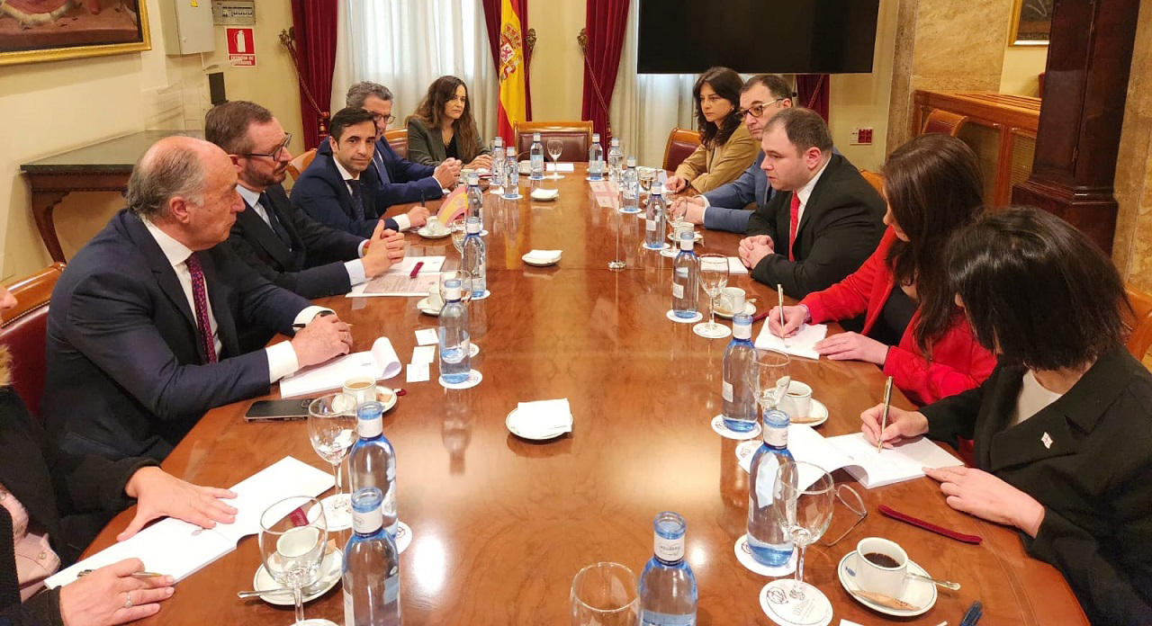 საგარეო ურთიერთობათა კომიტეტის დელეგაცია ესპანეთის სენატის ვიცე-პრეზიდენტს და კომიტეტების თავმჯდომარეებს შეხვდა