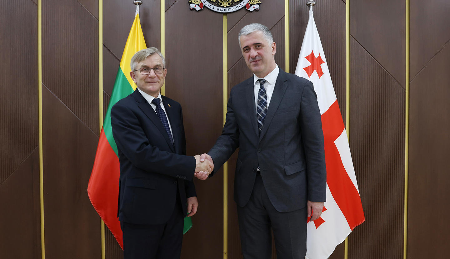 ოთარ შამუგია ლიეტუვის რესპუბლიკის სეიმის აგრარულ საკითხთა კომიტეტის თავმჯდომარეს შეხვდა