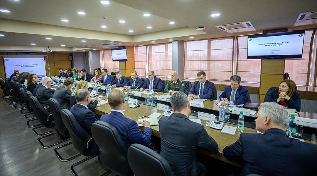 თავდაცვის მინისტრმა ევროკავშირის საბჭოს პოლიტიკური და უსაფრთხოების კომიტეტის დელეგაციას უმასპინძლა