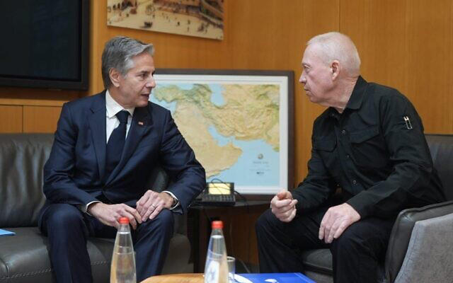 ენტონი ბლინკენი იოავ გალანტს - აშშ დადგება ისრაელის გვერდით ირანის მხრიდან ნებისმიერი საფრთხის წინააღმდეგ