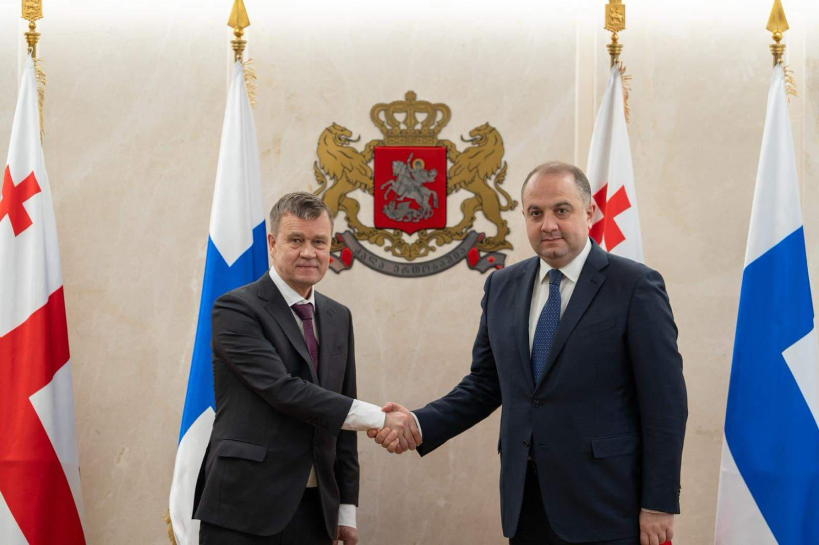 საქართველოს თავდაცვის მინისტრი ფინეთის რესპუბლიკის თავდაცვის სამინისტროს მუდმივ მდივანს შეხვდა