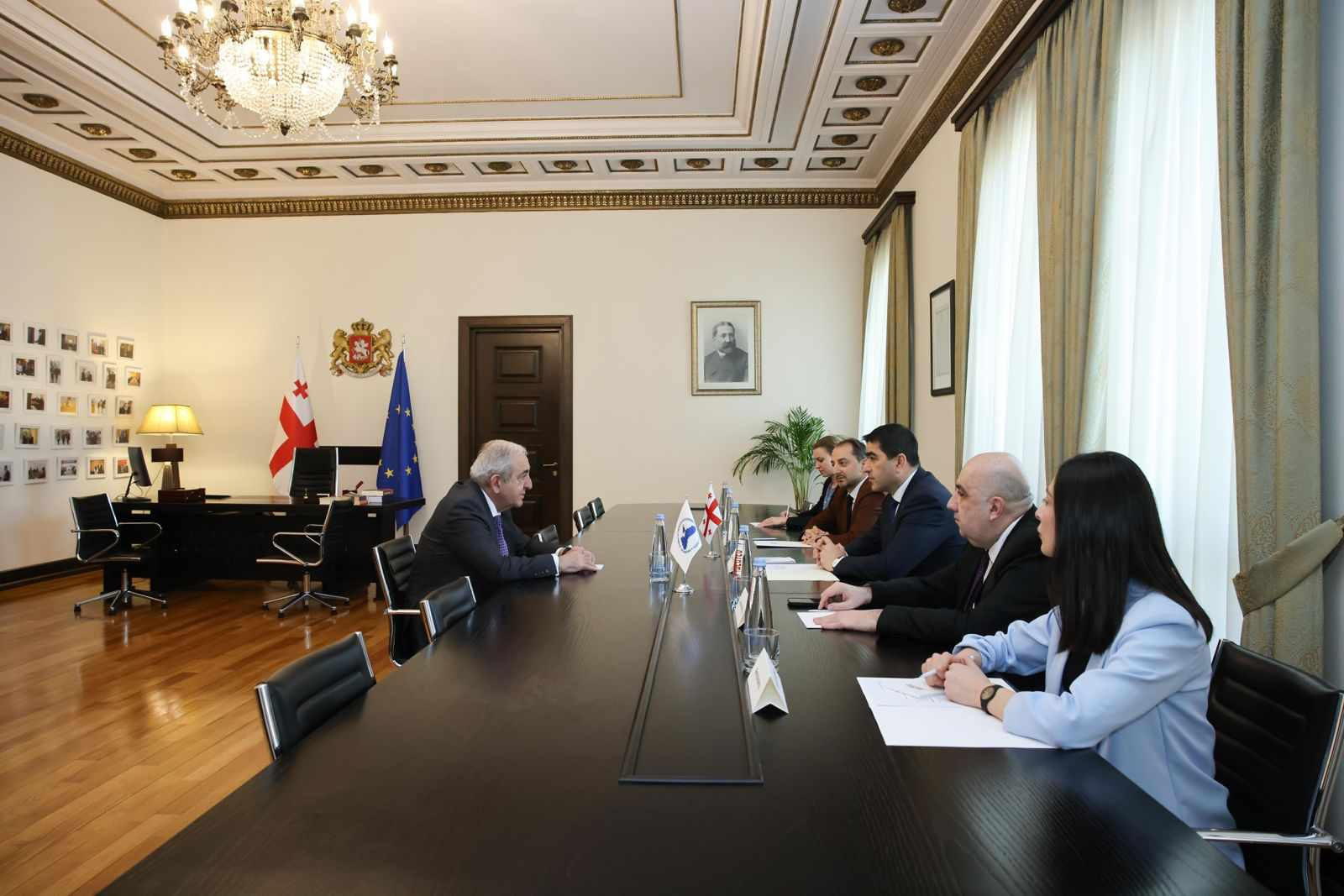 შალვა პაპუაშვილი შავი ზღვის ეკონომიკური თანამშრომლობის საპარლამენტო ასამბლეის გენერალურ მდივანს შეხვდა